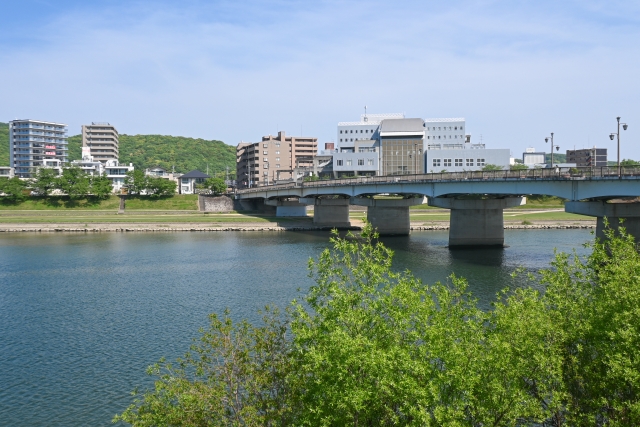 旭川河川敷